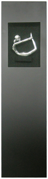 MS098 Wall Décor objet d art box framed with glass figure